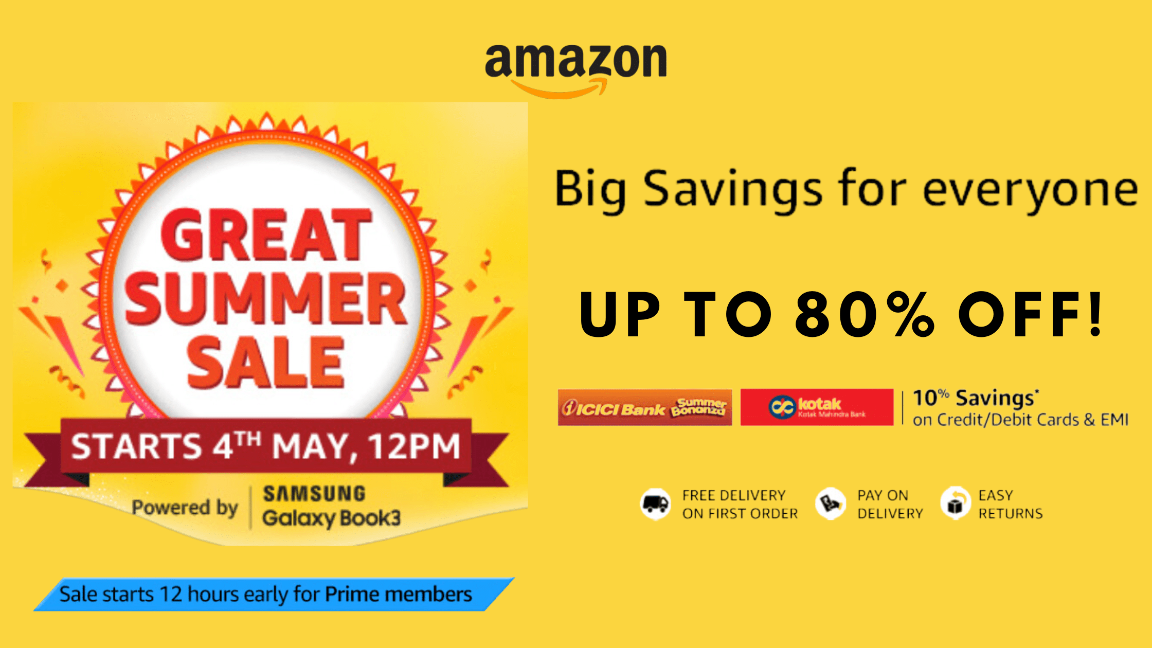 Amazon Great Summer Sale Starts on 4th May Up To 80 Off