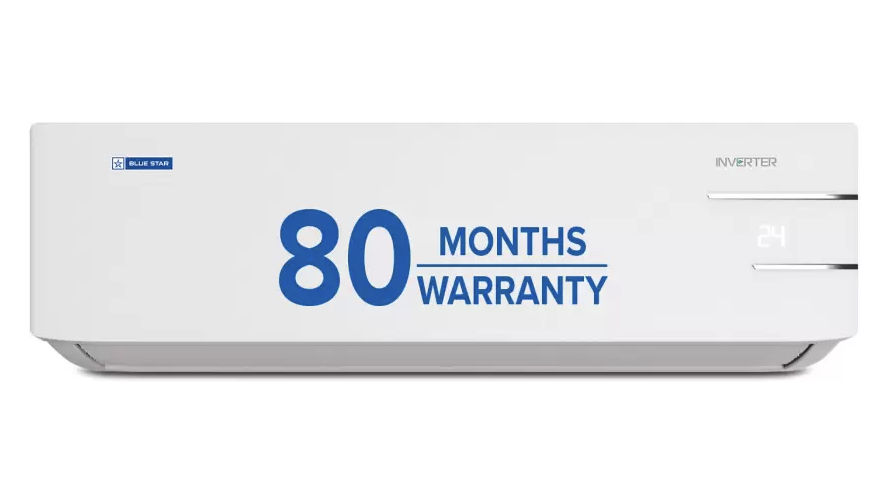 Blue Star 1.5 Ton 3 Star Split Inverter AC - White (IE318YKU, Copper Condenser)