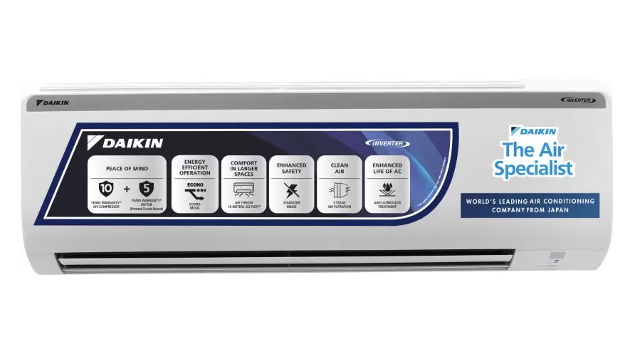 Daikin 1.5 Ton 3 Star Split Inverter AC - White