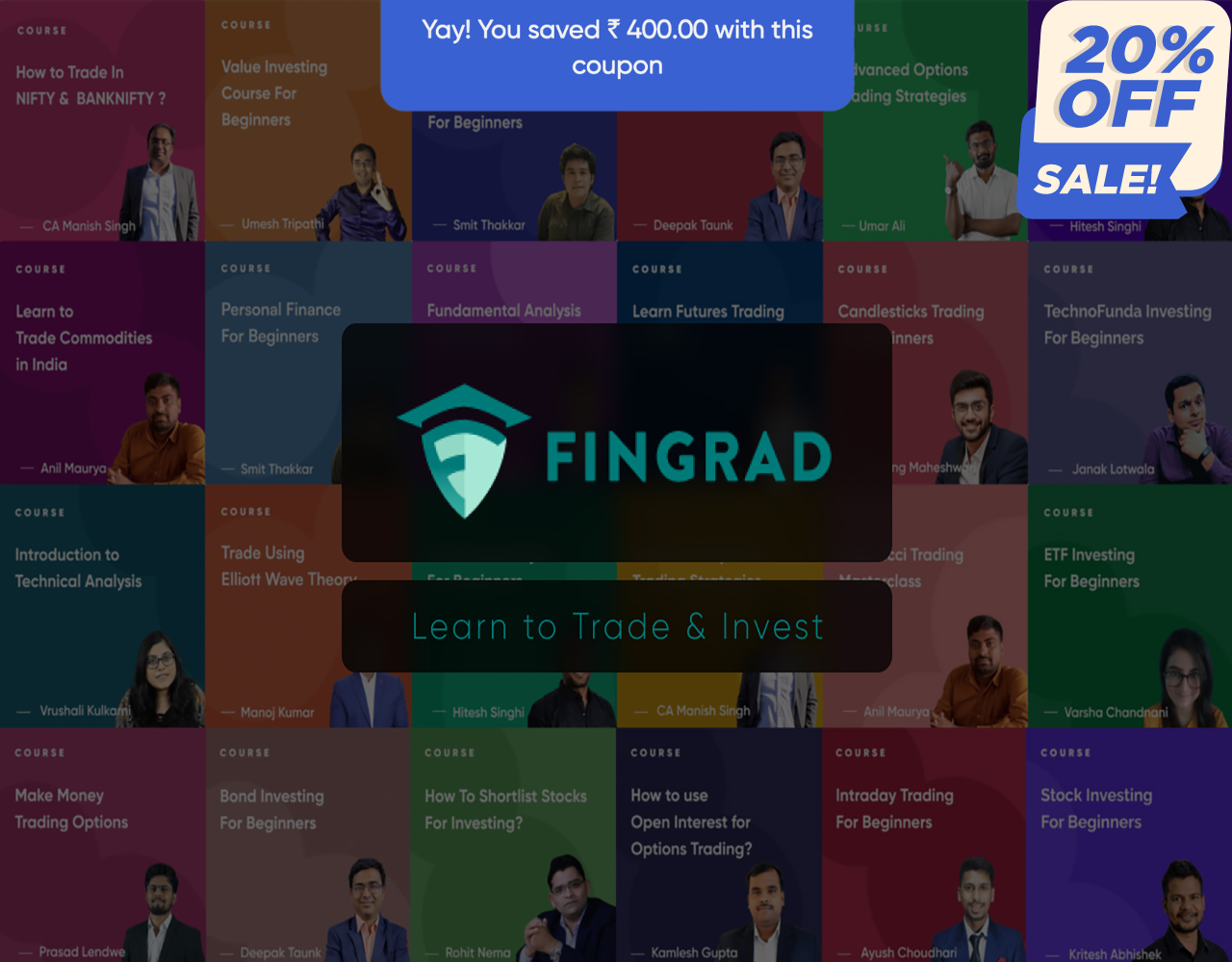 Get Flat 20% Off On All FinGrad Premium Subscriptions