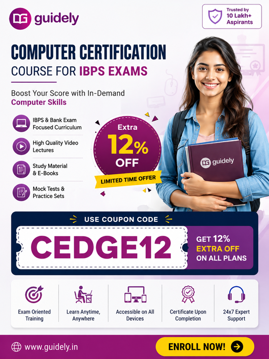 Get 12% Extra OFF on Guidely Computer Certification Course