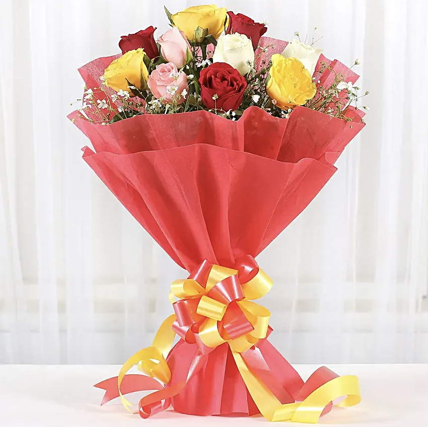Mixed Roses Romantic Bunch Gift - 15% off on First Order + CE Cashback