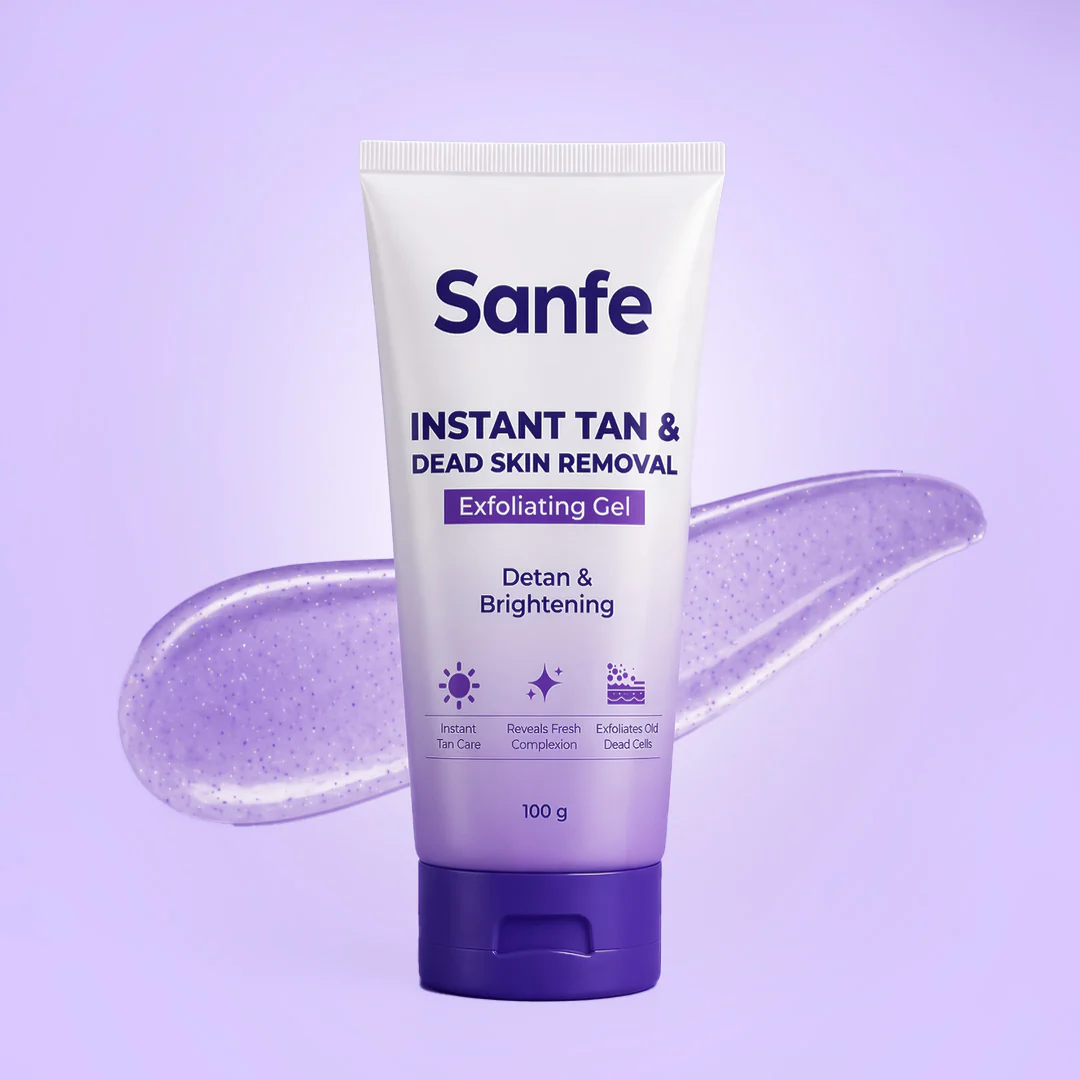 Sanfe Instant Tan & Dead Skin Removal Exfoliating Gel (Pack of 2)