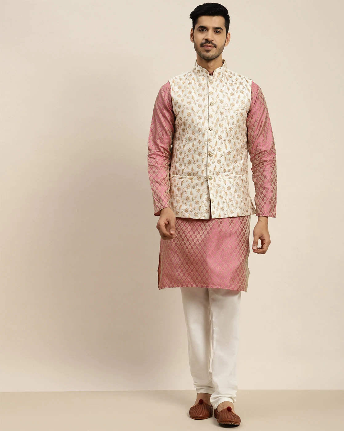 SOJANYA Micro Print Suit Set